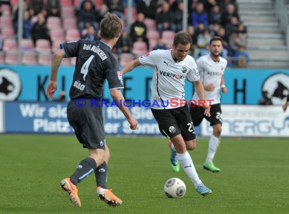 2. Bundesliga SV Sandhausen - TSV 1860 München Hardtwaldstadion Sandhausen 01.03.2014 (© Kraichgausport / Loerz)